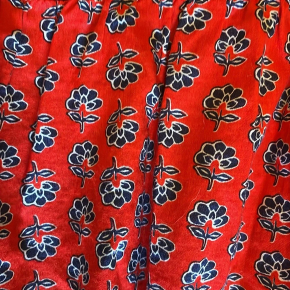 Women’s J Crew Sundress Size Medium Red & Navy Blue Like New! - Picture 4 of 8